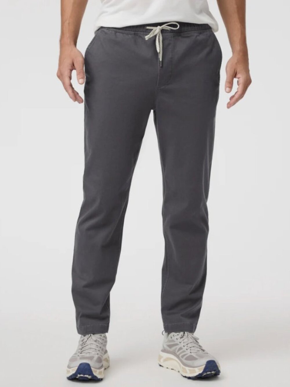 Vuori Fletcher Elastic Waist Pant Athletic Slim Fit 30" Dark Pewter Men Size M